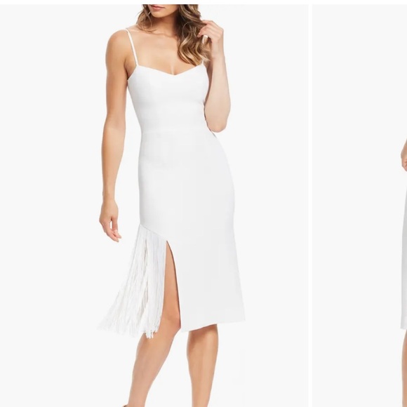 Rory Midi OFF white NWT SMALL Dress the Population$198.00 - Picture 4 of 13